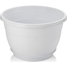 Serinova Saksı Safir Makrome, No:2, 3.4 L, 22X60 Cm, Beyaz