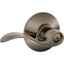 SHC4200 F40ACC620 Accent F40 Düz Dalga Ters Çevrilebilir Kapı Kolu Kilit Seti, Masif, Antik Kalay