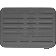 SHC4200 Brabantia Silikon Damlama Matı, Çelik, Koyu Gri, 43,8 x 32,5 x 0,9 cm
