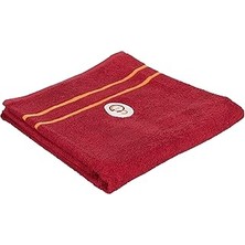 SHC4200 Lisanslı Arma BASKILI%100 Pamuk Banyo Havlusu, Kırmızı, 90X150 cm