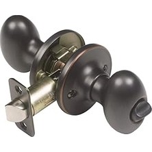 SHC4200 750588 Yumurta 2 Yönlü Mandal Gizlilik Kapı Tokmağı, Ovuşturdu Bronz, Yatak ve Banyo