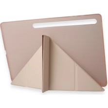 Najmaddin Newface Samsung Galaxy Tab A9 Plus Kılıf Kalemlikli Mars Tablet Kılıfı - Rose Gold