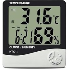 SHC4200 Bebek Odası Masaüstü Dijital Termometre Nem Ölçer Higrometre Saat
