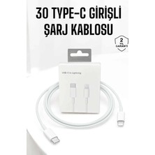 Flamex Iphone Uyumlu Ios Uyumlu Lightning Hızlı Şarj Tye C Lightning Şarj Kablosu