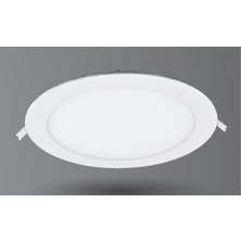 Yapımaks Sıva Altı LED Panel Armatür, Yuvarlak, Slim, 9W 6500K 630LM, Beyaz Işık, Çap=13 cm