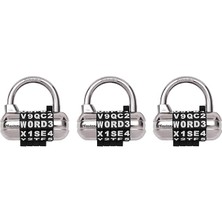 SHC4200 Lock 2-1/2 Inç (64 Mm) Genişliğinde Kendi Kelime Kombinasyonu Asma Kilidi Değiştirilebilir,