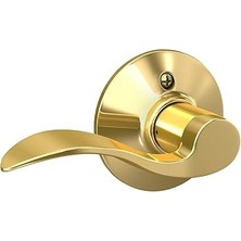 SHC4200 F170 Acc 605 Lh Solak Vurgu Kapı Kolu, Tek Taraflı Dönmeyen Kukla Kapı Kolu, Parlak Pirinç