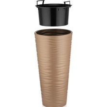 Serinova Saksı Vazo Kumsal, No:3, 13.7 L, 80X40 Cm, Mokka