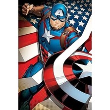 SHC4200 Prime 3D - Captain America - 300 Parça Puzzle - Metal Kutu