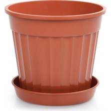 Serinova Saksı Klasik Salon, No:8, 5.5 L, 20X22 Cm, Kiremit