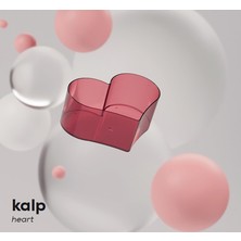 Serinova Saksı Kalp, 1.7 L, Kırmızı Şeffaf