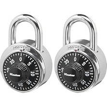 SHC4200 Lock 1500T Soyunma Kilidi Kombinasyon Asma Kilit, 2'li Paket, Siyah