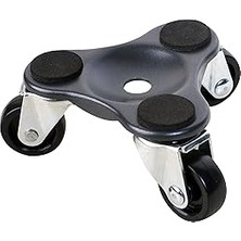 SHC4200 Move-It 9283 4 Inç Çelik Üç Dolly 200 Lb Yük Kapasitesi, Siyah