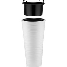Serinova Saksı Vazo Kumsal, No:1, 5.5 L, 57X30 Cm, Beyaz
