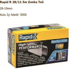 Rapid Zımba Teli, R 28/11-5m, 1PAKET=5000 Adet