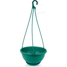 Serinova Saksı Damla Makrome, No:2, 3 L, 25X14 Cm, Yeşil