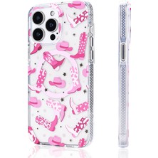 Paladyum Case iPhone 16 Pro Uyumlu Premium Tpu Cowgirl Çizme Desenli Stilo Kapak