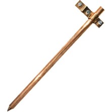 Yapımaks Klemensli Topraklama Bakır Cu Çubuk, 18 Mm, 1 M, K205