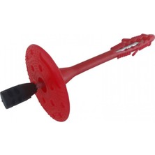 Darkss Çelik Çivili Mantolama Dübeli, Speco Geniş Başlı, Kırmızı, 11.5 cm