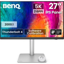BenQ PD2730S 27'' IPS 5K 218 PPI Thunderbolt 4 HDR400 PIP/PBP 2000:1 Grafik Tasarım Video Edit Mac Uyumlu Monitör