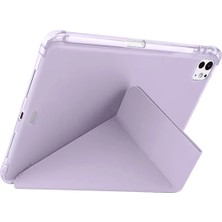 Najmaddin Newface Ipad Air 13 (2024) Kılıf Kalemlikli Mars Tablet Kılıfı - Lila