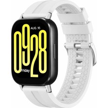 MMP Shop Xiaomi Redmi Watch 5 Active / Lite Uyumlu Tokalı Yumuşak Silikon Akıllı Saat Kordonu