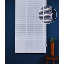 YS Perde Tasarım Picasso Shadow Silüet Kumaş Jaluzi Store Perde, Alüminyum Kasalı Yüksek Kaliteli - Beyaz W01/SHADOW