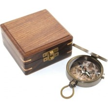 Uslucan Alışveriş Ahşap Kutulu Pusula Model 6