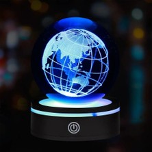 Uslucan Alışveriş Usb'li Dünya Tasarımlı Dönen Cam Küre