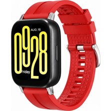 MMP Shop Xiaomi Redmi Watch 5 Active / Lite Uyumlu Tokalı Yumuşak Silikon Akıllı Saat Kordonu