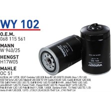 Wunder Filter Volkswagen Caddy D - Passat D Uyumlu Yağ Filtresi Wy 102