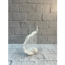 Sepetink 3D El Üzerinde Insan Figürü Beyaz Minimal Masa Üstü Dekor