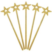 Magicool Altın Renk Yıldız Peri Asası Peri Değneği 34 cm 1 Adet