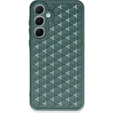 Magicool Galaxy A25 5g Kılıf Petek Silikon Kapak - Koyu Yeşil