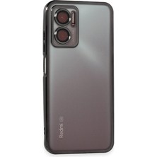 Magicool Redmi Note 11E Kılıf Lensli Silikon - Siyah