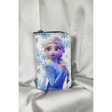 Karlar Kraliçesi Desenli Çocuk ve Genç Cüzdanı, Fermuarlı, Kartlık Bölmeli Bozuk Para Gözlü