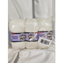 Ören Bayan Madame Petite Antipilling Yumurta Kabuğu El Örgü Ipi (3 Adet) (Amigurumi Ipi)- Renk: 122