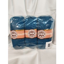 Belirtilmemiş Favori Petrol Mavi El Örgü Ipi (3 Adet) - Renk: 101