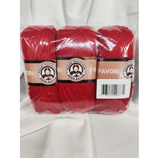 Belirtilmemiş Favori Kırmızı El Örgü Ipi (3 Adet) - Renk: 033