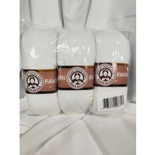 Belirtilmemiş Favori Kırık Beyaz El Örgü Ipi (3 Adet) - Renk: 100