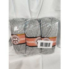 Belirtilmemiş Favori Gri El Örgü Ipi (3 Adet) - Renk: 007