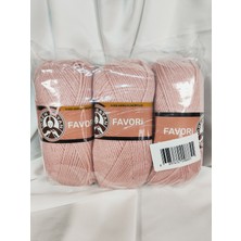 Belirtilmemiş Favori Pudra Pembe El Örgü Ipi (3 Adet) - Renk: 001