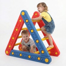 Bahçe Oyuncak Üçgen Aktivite Seti Anaokulu Tipi Denge ve Tırmanma Parkuru 24+ Ay Gelişim