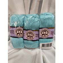 Belirtilmemiş Madame Petite Antipilling Turkuaz El Örgü Ipi (3 Adet) (Amigurumi Ipi) - Renk: 131