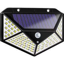 Solar Hareket Sensörlü Duvar Lambası 100 LED