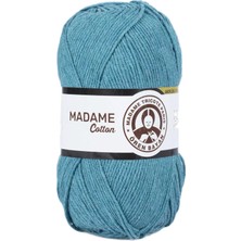 İsmiyle Al 1 Adet Madame Cotton El Örgü Ipi Yünü 100 gr 015 Petrol Yeşil