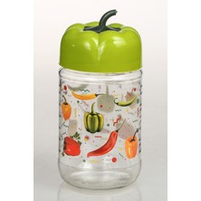 İsmiyle Al Biber Desenli Kavanoz 660 cc ROYALEKS-BD660