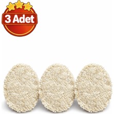 Lethe Studio Design Doğal 3'lü Kabak Lifi Yüz Kesesi, Yüz Peeling Etkili, Cilt Temizleme, Unisex, Hijyen Bantlı