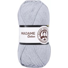 İsmiyle Al 1 Adet Madame Cotton El Örgü Ipi Yünü 100 gr 001 Gri