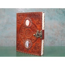 Uslucan Alışveriş Taşlı Deri Defter Model 2